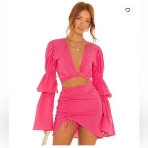 Bananhot Hot Pink two piece set, Small top, XS bottom